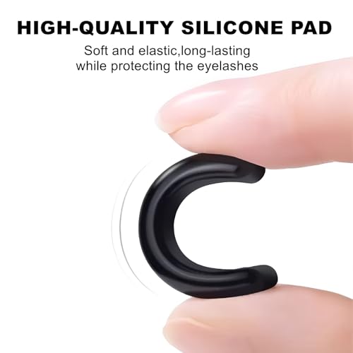 80Pack Compatible with Shu uemura Eyelash Curler Refill Pads,Soft Silicone Eye lash Curler Refills Compatible with Shu uemura Eyelash Curler,Easy to Replace,Black.