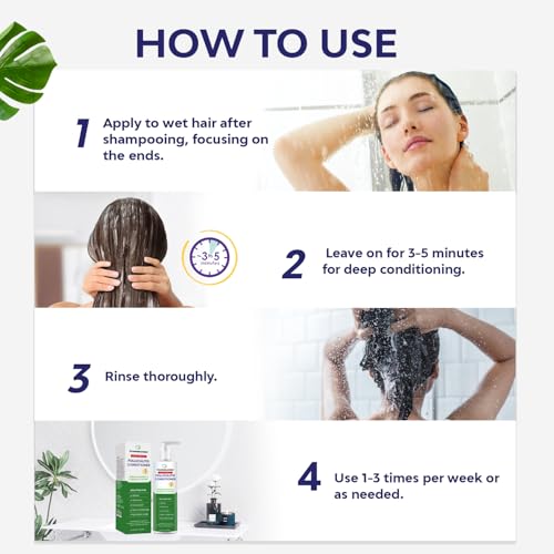 Folliculitis Itch Relief Conditioner: Tea Tree Oil & Moroccan Argan Oil - Deep Hydration & Repair - Nourishes, Smooths, Restores Shine - Safe for Dry or Damaged Hair-11.84 oz
