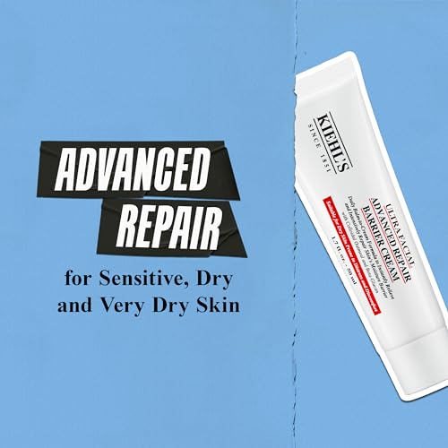 Kiehl's Ultra Facial Advanced Repair Barrier Cream, Intensive Treatment Relieves Dry + Sensitive Skin, Rapidly Reduces Redness and Soothes, Fast-Absorbing Breathable Formula, Paraben-Free - 1.7 fl oz