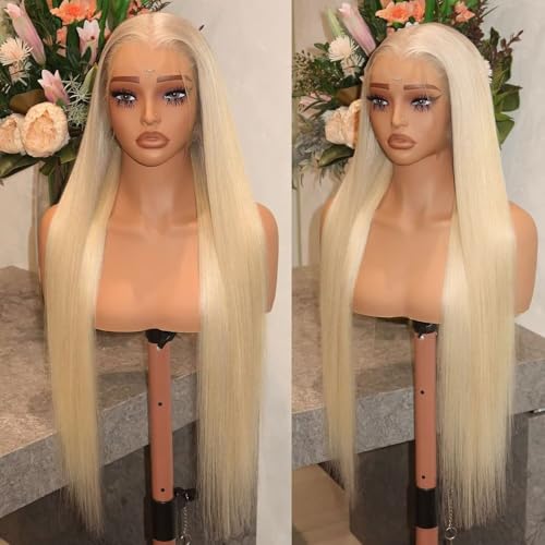 Lemoda Blonde 613 13x6 Straight Lace Frontal Human Hair Wigs 24Inch Outlets Sale 200% Honey Blonde Straight HD Transparent 13x6 Lace Front Wigs Pre Plucked Glueless Wigs