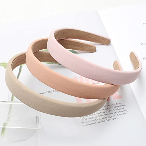 Cuizhiyu Solid Simple Headbands for Women 0.7inch Plain Soft Cloth Head Band No Slip Fashion Girls Pink Hair Bands Cute Hair Hoops hair Accessories Pack of 6¡¦