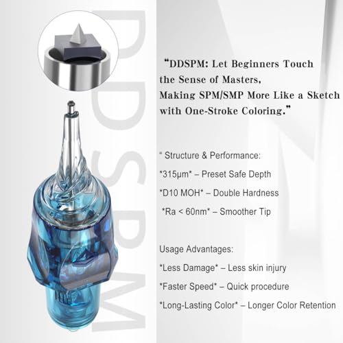 Permanent Makeup Needle Cartridge Side Square Tapered Tip PMU Needles microblading needles for Hairstroke Nanobrows Powder Brows Scalpmicropigmentation from Tattoo to SPM for PMUartist Beginners