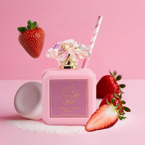 Ard al Zaafaran Pink Blush Shams Al Emarat Khususi, Marshmallow Blush Perfume For Women, Eau de Parfum - 100 ML (3.4 OZ) Romantic & Sweet Arabian Perfume - A Captivating Scent wrapped in Pink Bottle