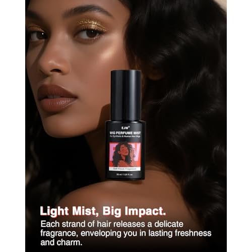EJW Wig Perfume Mist ? Refreshing Hair Fragrance for Synthetic & Human Hair Wigs ? Odor Neutralizing, Softening & Shine-Enhancing ? 3.38 fl. oz