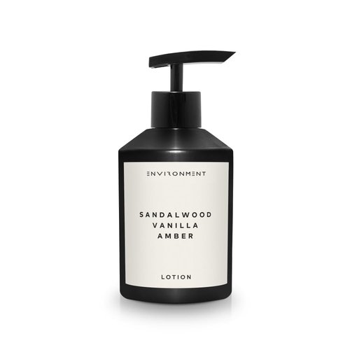 ENVIRONMENT Inspired by 5-Star Resort HCS, 300ml Luxury Scented Lotion (Sandalwood | Vanilla | Amber) Bathroom Luxury, Men & Women High-End Body Lotion, Hand Cream, Dry Skin Treatment