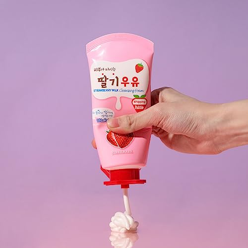 Kwailnara Milk Cleansing Foam (120 mL) (Strawberry)