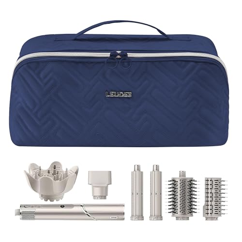 Leudes Hair Tools Travel Bag for Shark Flexstyle Portable Shark Hair Air Wrap Dryer Case (Navy Blue)
