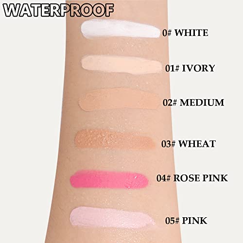 Eyeshadow Primer, Eyeshadow Base Cream Concealer White Eyeliner Cream Eye Base