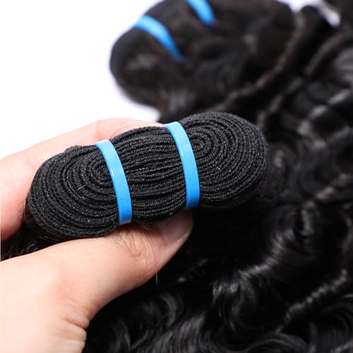 Lemoda Burmese Curly Bundles Human Hair 18 18 18 Inch 100% Unprocessed Virgin Weave 3 Bundles Real Human Hair Extensions 14A Raw Burmese Curly Human Hair Bundles for Black Women Natural Black