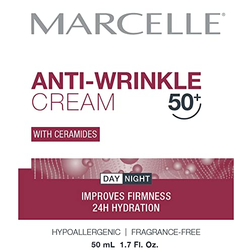 MARCELLE Anti-Wrinkle Cream, Ages 50+, 1.7 ounces