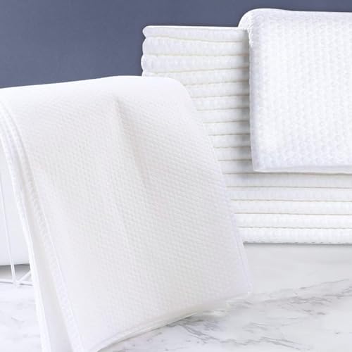 Disposable Bath Hair Drying Towels, 100 Count Super Absorbent Large Luxury Towels, Salon & Spa Yoga Camping Trips for Hair, Face, Body 16" x 31.5"