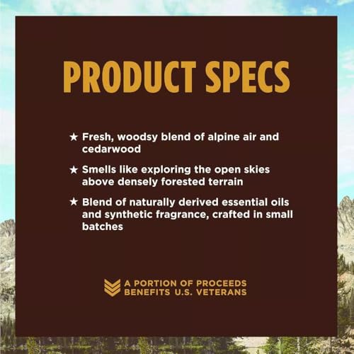 Duke Cannon Proper Cologne Sawtooth | Men's Eau de Parfum | Alpine Air and Cedarwood | Fresh, Woodsy, Long-Lasting Scent | 1.7 fl oz