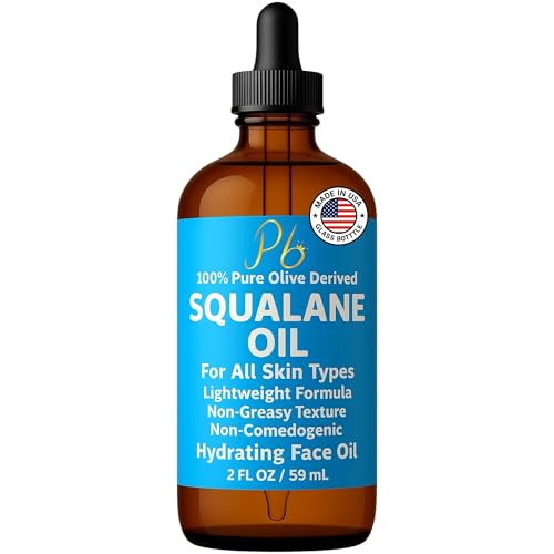 Squalane Oil ? 100% Plant-Derived, Lightweight & Fast-Absorbing, Squalane Oil for Face, Anti-Aging, Dry Skin, Hair & Body | Non-Greasy, Non-Comedogenic Moisturizer | 2 fl oz