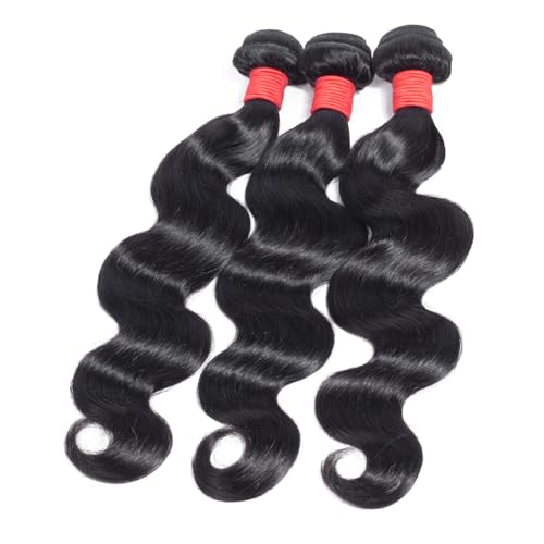 Body Wave Bundles Human Hair 14 16 18 Inch Human Hair Bundles 3 Wavy Bundles 12A Brazilian Unprocessed Virgin Hair Extensions Human Natural Color Hair
