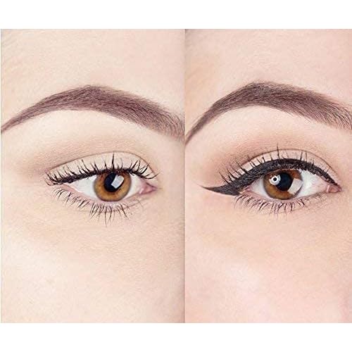 Winged Eyeliner Stamp For Quick and Easy Cat Eye Makeup, SmudgeProof & Waterpoof Eye Liner Cat Eye Stencil Makeup Tool, Wingliner, Liquid Eyeliner Pens (10mm Classic, Midnight Black)