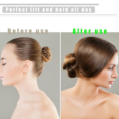 Dark Brown Hair Sponge for Updo - Hair Donuts for Updos£¨50 Bobby Pins+20 U-Clips£©Volume Hair Bumps Tool£¬Hair Padding for Updos