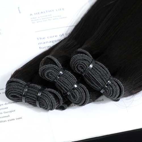 Grand Nature Virgin Human Hair Bundles, Brazilian Raw Virgin Hair Bundles Straight Double Drawn Hair Wefts