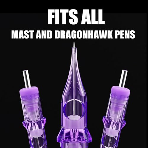 Mast Pro2 Tattoo Needles Cartridges #12 Round Liner 1RL, 3RL, 5RL, 7RL, 9RL Mixed Sizes 50 Count of One Box Disposable Pro Needle Pins Membrane