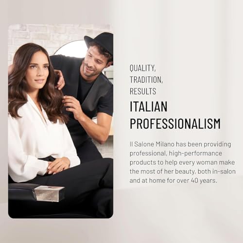 Il Salone Milano Professional Keratin Shampoo for Damaged Hair - Hair Repair Shampoo - Hair Treatment for Weakened Hair - Made with Almond Oil & Vitamin E - Salon-Quality Hair Care (16.9 oz / 500 ml)