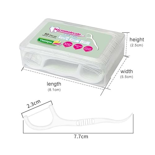 500 Pcs Dental Floss Picks, Thin Thread for Adults & Kids, Superior Oral Care, Dental Hygiene, Gum Health(50x10 Cases, 500 Total)