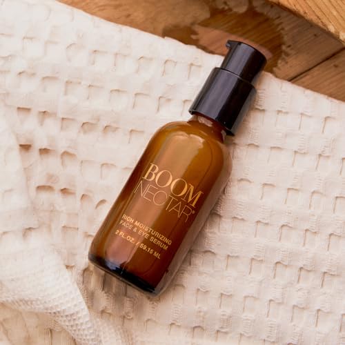 Boom Nectar ¢ç Deep Moisturizing Eye & Face Serum for Sensitive Skin, Facial Serums for Aging Skin to Hydrate and Renew Complexion, Vitamin C Serum from BOOM Beauty by Cindy Joseph - 2 Oz