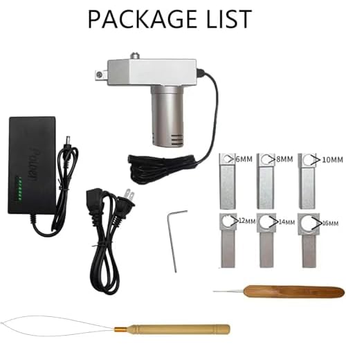 JUIIBUTT Dreadlocks Machine,Handheld Automatic Dreadlock Machine,DIY Dreadlocks,Dreadlock Machine Kit Portable,Dreadlock Maker for Locs(6/8/10/12/14/16 mm)