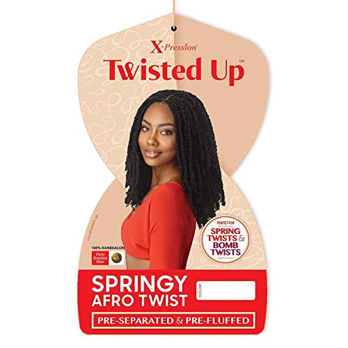 Outre Crochet Braids X-Pression Twisted Up 3X Springy Afro Twist 16" (3-Pack, 2)