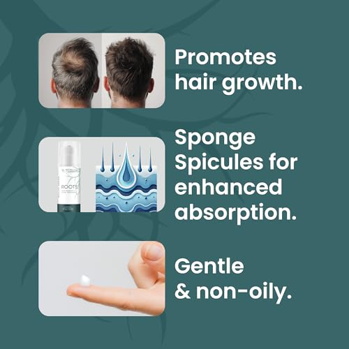 ROOTS Hydrogel ? Topical Hair Growth, Increased Absorption, No Oily Feel - Minoxidil, Methylene Blue, Peptides