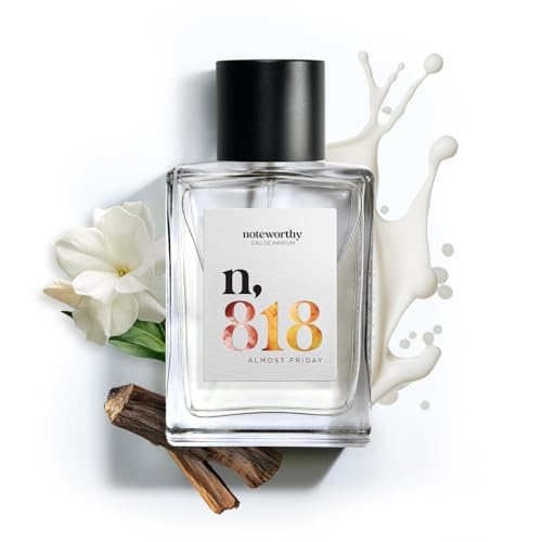 Noteworthy n,818 Almost Friday Eau De Parfum ? Jasmine, Milk, Rosewood | Sophisticated, Warm Fragrance for Any Occasion | Long-lasting Unisex Perfume for Women & Men (100ml)