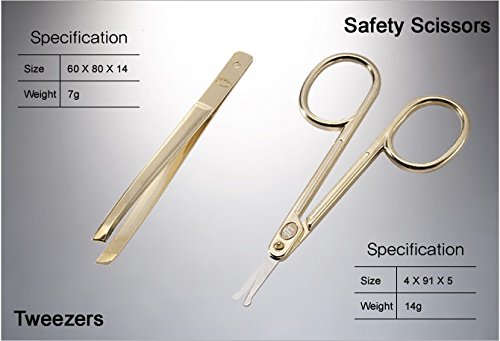 Korean Nail Clippers! World No. 1. Three Seven (777) Travel Manicure Grooming Kit Nail Clipper Set MADE IN KOREA, SINCE 1975. (5300WG)