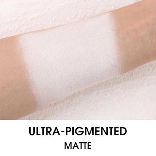 UCANBE White Single Eyeshadow Palette, Highly Pigmented Matte Eye Shadow Powder, Professional Long-Lasting Waterproof Makeup Palette
