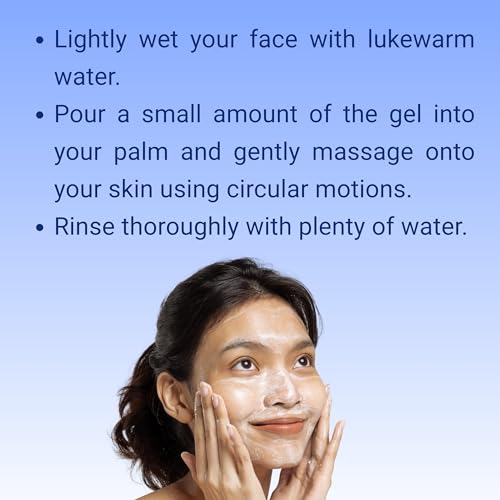 Purifying Face Cleansing Gel ? Vitamin C & Aloe Vera, Anti-Aging Daily Foaming Cleanser & Makeup Remover, Soap-Free Face Wash, Oil Control, For All Skin Types, 13.52 oz (400 ml)
