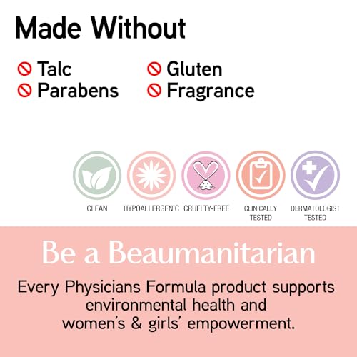 Physicians Formula Mineral Wear Talc-Free Face Powder, Light Coverage Mineral Makeup for Sensitive Skin ? Translucent