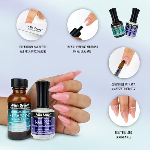 Mia Secret Nail Prep 0.5oz (NP-30) & Xtrabond Primer 0.5 oz (PR100)