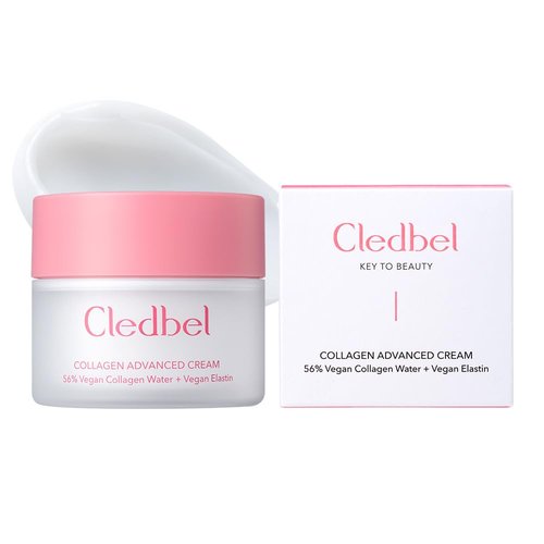 Cledbel Collagen Advanced Cream, Daily Firming & Hydrating Cream, All Skin, Peptides & Hyaluronic Acid, Elastin, Ceramides, Korean Skincare, Korean Beauty, Paraben-Free, 50ml/1.7fl. Oz