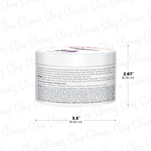 Marc Anthony Hair Mask - Repairs, Strengthens & Maintains Bonds within Hair - Eliminates Frizz, Flyaways & Reduce Breakage - Dry & Damaged Hair Professional Treatment