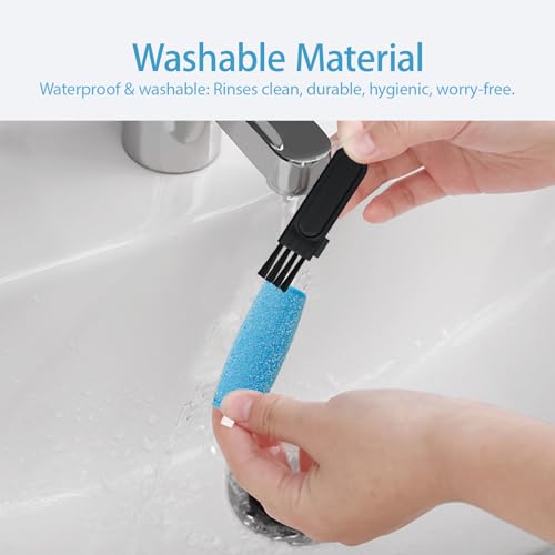 12 Pcs Replacement Rollers Head Refills Compatible with Amope Pedi-Perfect Pro Electric Callus Remover Foot File (6 Extra Coarse & 6 Regular Coarse)