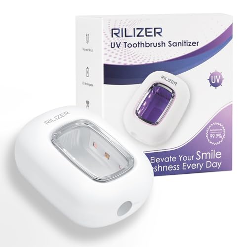 UV Toothbrush Sanitizer Cover, Rechargeable Travel Cap with Magnetic Wall Mount, Portable Cleaner for Any Size Toothbrush