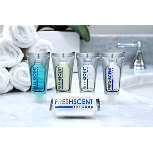 Freshscent Conditioner 1oz (288 Pack) Hotel Travel Size, Bulk Amenities and Toiletries for Hospitality