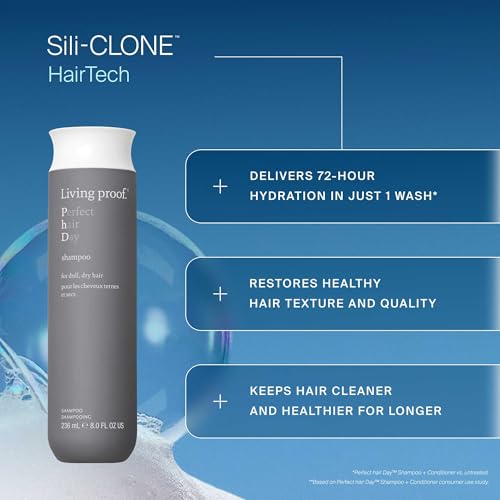 Living Proof Perfect Hair Day Shampoo Hydrating Shampoo ? Long-Lasting Hydration, Shine, Gentle Cleansing, Luxurious Lather, Uplifting Fragrance