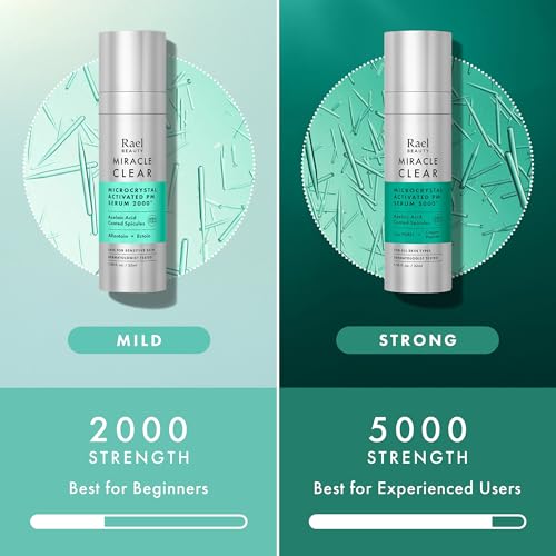 Rael Microcrystal Serum, Miracle Clear PM 2000 ? Azelaic Acid for Face, Pore Minimizer, Hydration, Korean Skin Care (1.08 fl oz)