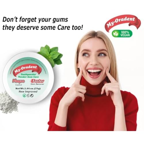 Remineralizing Tooth Powder ? Natural Whitening Oral Care ? SLS & Fluoride Free ? Strengthens Teeth & Gums ? Fresh Breath Daily Use