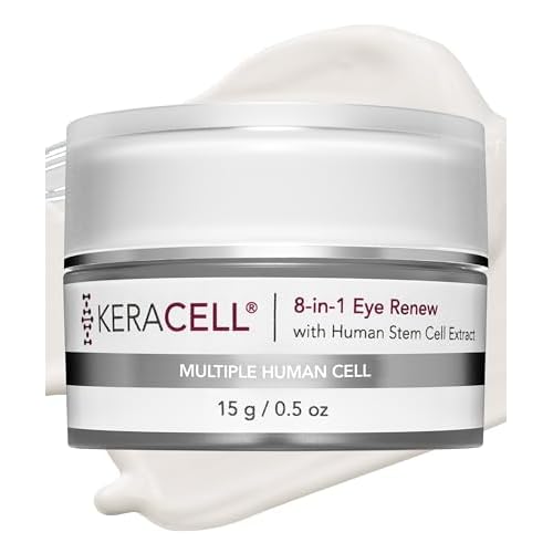 Eye Cream Anti Aging Solution ? 8-in-1 Renew Cream with MHCsc Technology ? Under Eye Cream for Dark Circles - Reduces Puffiness, Fine Lines, Wrinkles ? With Peptides & Cucumber - 0.5 oz