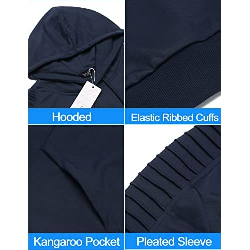 COOFANDY Men's Tracksuit 2 Piece Hoodie Sweatsuit Sets Casual Jogging Athletic Suits