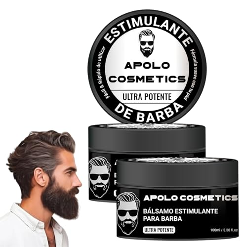 Para Barba, Crecimiento De Barba Para Hombre, Estimulante De Barba, Estimulante De Barba Ultra Potente, Balsamo Negro Moisturizes Strengthens Barba for Mens (2PCS)