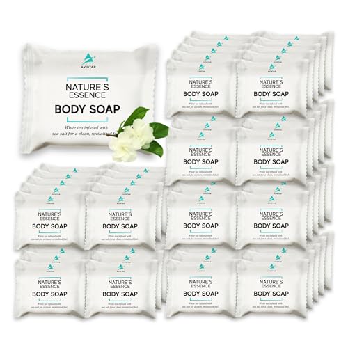 Bar Soap Bulk Individually Wrapped ? 60 Pack 0.5 oz Mini Hotel Soap Bars Bulk ? Travel Size Essential Toiletries for Hosts and Guests, Hotel, Hospitality, Shelters & Bathroom Amenities