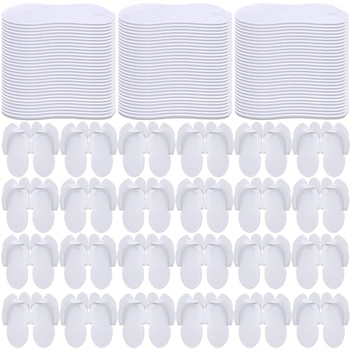 JaGely 90 Pairs Disposable Pedicure Slippers Bulk, Pedicure Flip Flops Disposable Anti Slip EVA Foam Spa Slippers Sandals for Guests Women Girls Kids Foot Bath Nail Salon Party Supplies