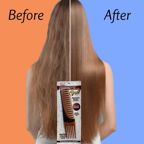 ALAZCO Premium Duo Combo Detangling Hair Lifting Comb Wide Tooth Teasing Curly Straight Thick Wet Shower Wavy Afro Long Mohawk Wigs Men Women Volume Styling Heat Resistant Non-Slip