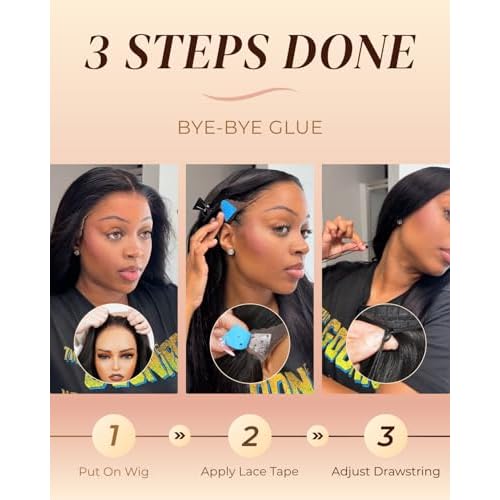 Arabella Hair 13x6 Lace Front Wigs Human Hair 210% Density Glueless Wig Human Hair 100% Body Wave Human Hair Wigs 12A Pre Plucked Pre-Bleached Pre-Cut Glueless Wig (20inch,13x6 body wave)