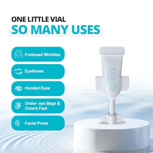 Instantly Ageless - Instant Face Lift in a Vial - Skin Care for Anti Aging face cream - Instant Under Eye Bags Remover - Facelift 15 Vials